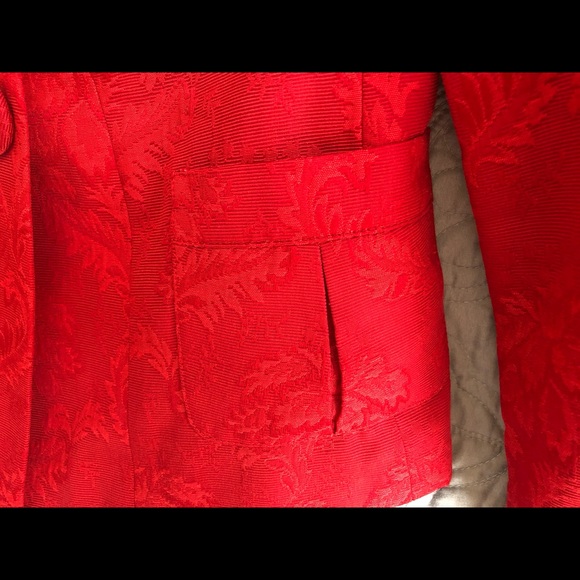 Talbots Red Double Breasted Formal Jacket, Medium - Picture 8 of 16